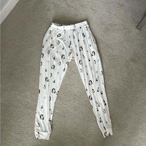 Kyte Living Penguin Print Pajamas - White - Picture 3 of 5